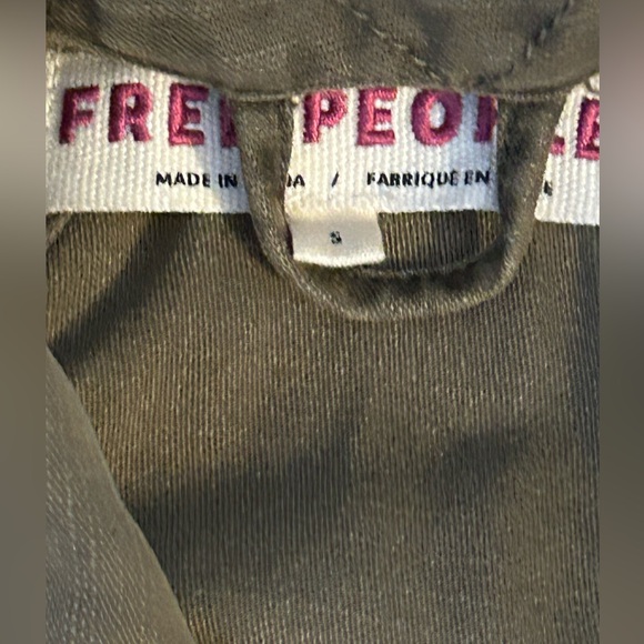 💕 Host Pick 💕 Free People Not Your Brother’s Surplus Jacket, Army Green, Small - Picture 3 of 6